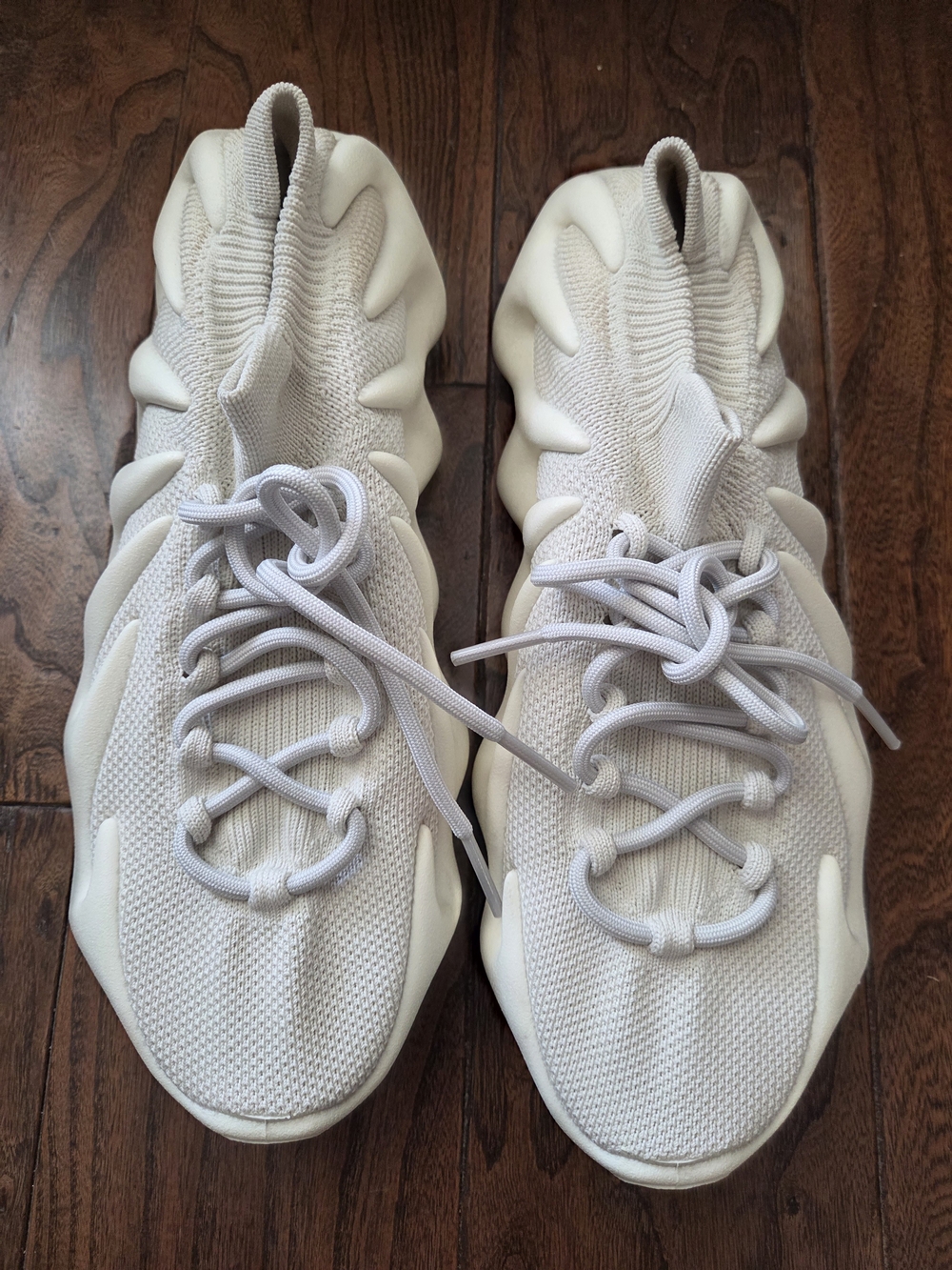 Authentic Yeezy 450 Pale Cream Knit Sneakers - Picture 3 of 9